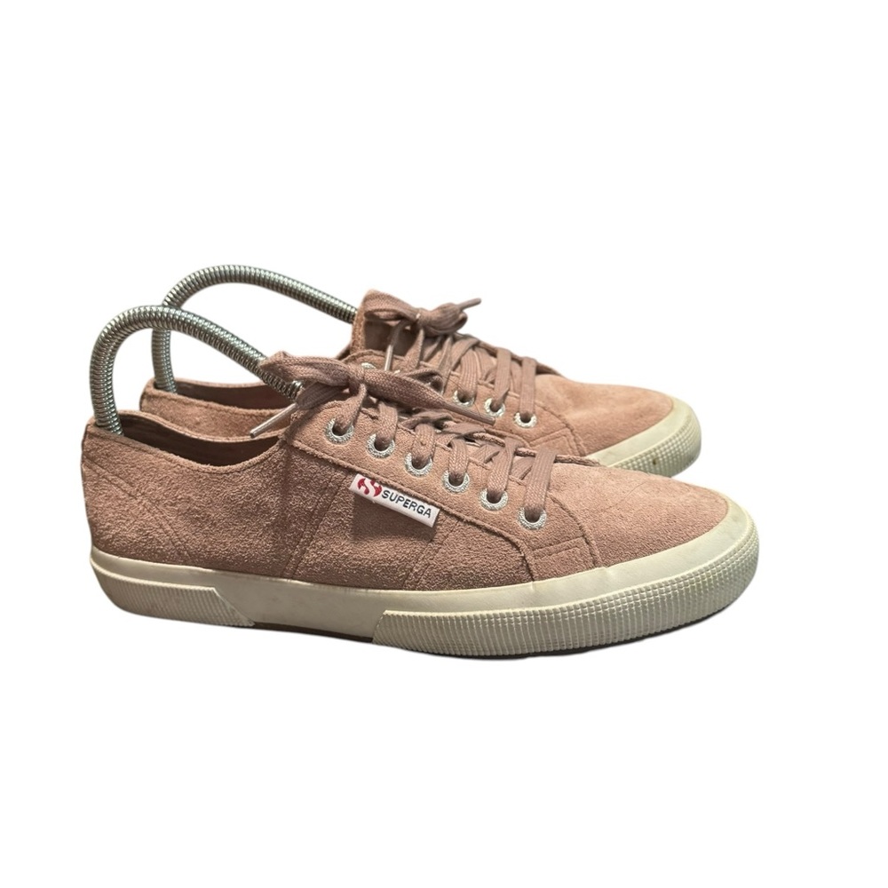 Superga 2750 Suede Sneakers Dusty Rose Pink Woman’s‎ Sneakers Sz 7.5 Low Top - Picture 3 of 14